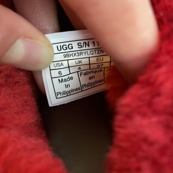 UGG Classic Ultra Mini Booties Red US Women Size 6/UK 4/EU 37(Box without lid) - Picture 12 of 15